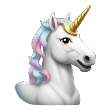 Armed unicorn sticker