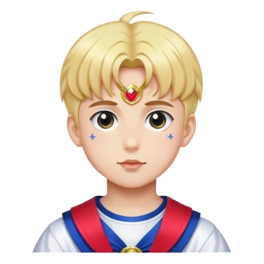 Young boy dressed like sailor moon sticker