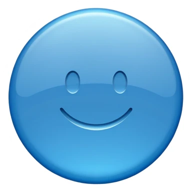 Pastille bleue avec une validation à l’intérieur sticker