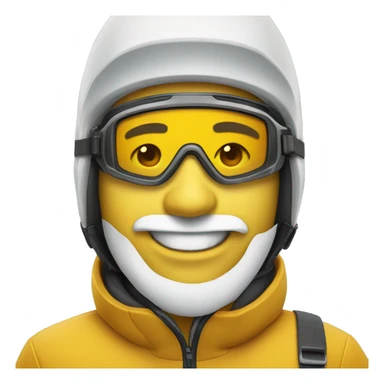 Visage skieur  sticker