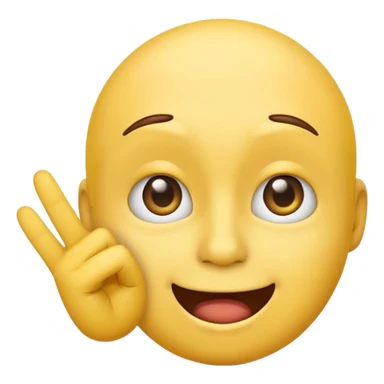 yellow face emoji making a rude hand gesture with middle finger up, mischievous expression sticker