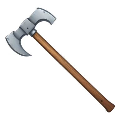 AXE IN THE STYLE OF THE MINECRAFT GAME sticker