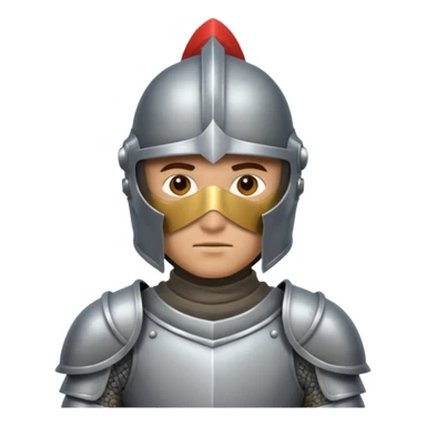 Miğfer giymiş şövalye sticker