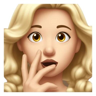 asmr artist blowing a kiss sticker