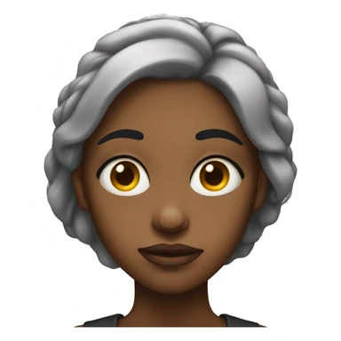 Black woman rolling her eyes sticker