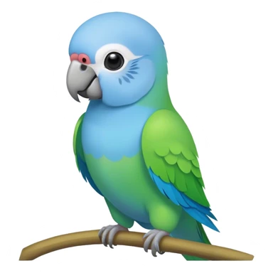 blue monk Parakeet sticker