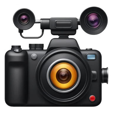 Appareil photo noir  sticker