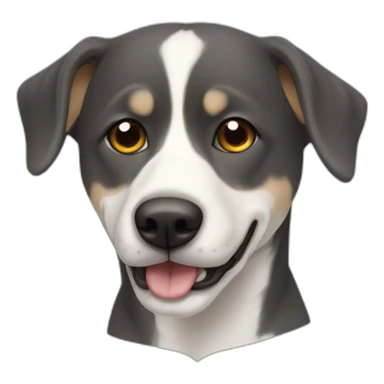 chien qui mort un dauphin sticker