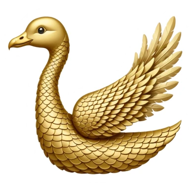 serpent and dove white and gold sticker
