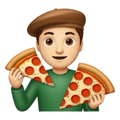 italian emoji person with pizza sticker