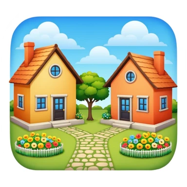 monton de 10 casas  sticker