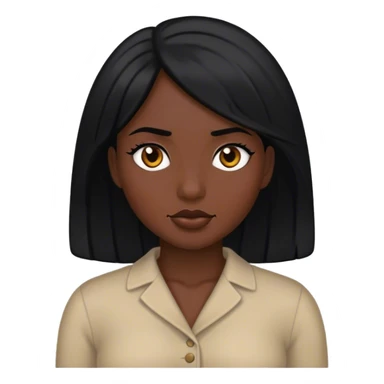 Mujer Morena pelo negro sticker