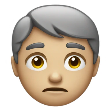 unimpressed face sticker