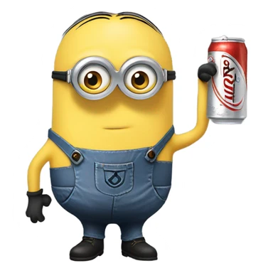 Minion holding a coors light  sticker