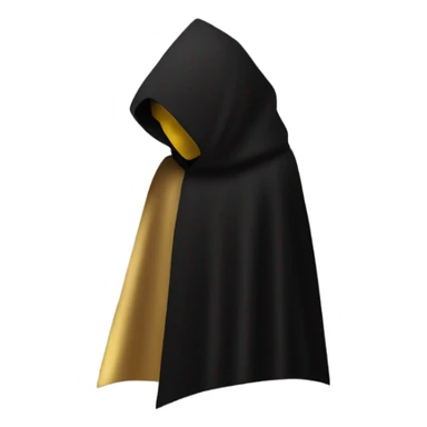 illuminati shadow figure in black cloak with gold trianle on chest sticker