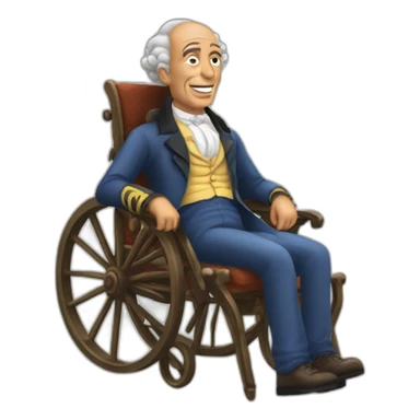 hector salamanca on his wheeling chair sticker