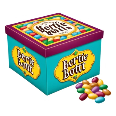 Bertie bott’s every flavour beans box sticker