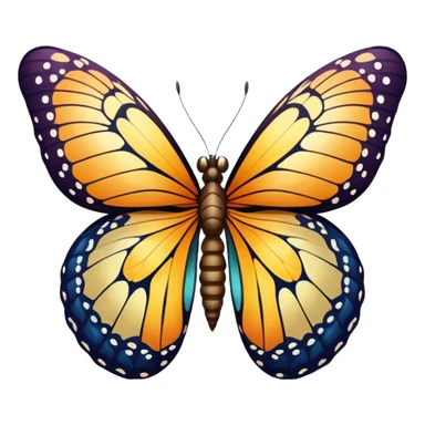 butterfly emerging from a cocoon, symbolizing autonomy sticker