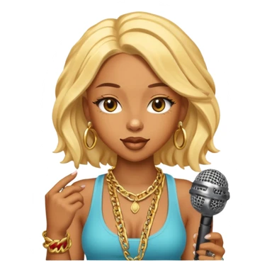 doja cat with mic sticker