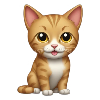 Cat with high heels  sticker