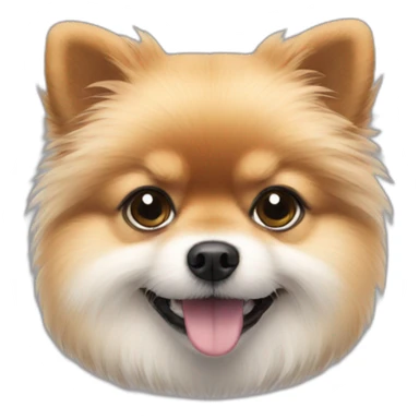 cute-hairy-dwarf-pomeranian sticker