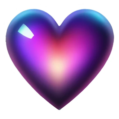 dark warm iridescent SCALE heart sticker