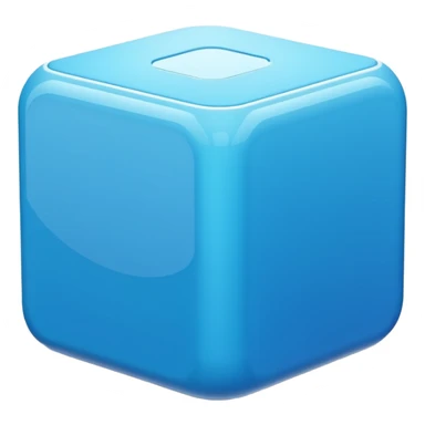  modern software box. Smooth 3D form, rounded edges, soft realistic lighting, minimalist design, no text or logos, neutral background. Rendered in the same realistic style as official Apple emojis (like the toolbox or laptop emoji). sticker