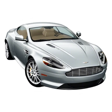 Aston Martin DB9 - Aston Martin (Model Year: 2016) (Iconic colour: Silver) sticker