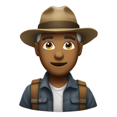 crie uma imagem de umhomem de boné escrito ACEW sticker