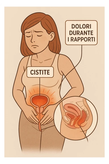 cistiti e dolori durante i rapporti. In italiano sticker