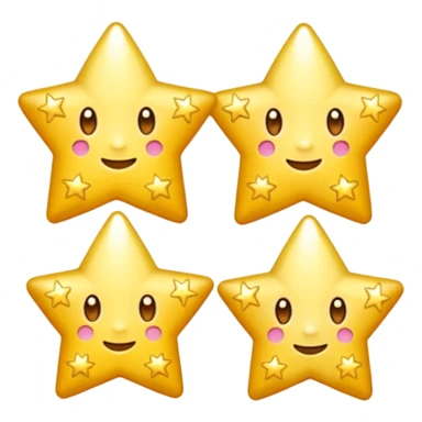 troispetites etoiles lumineuses sticker