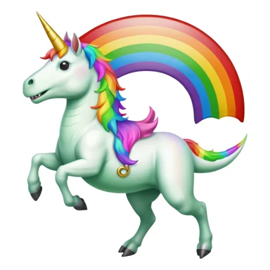 Unicorn riding a T. rex sticker