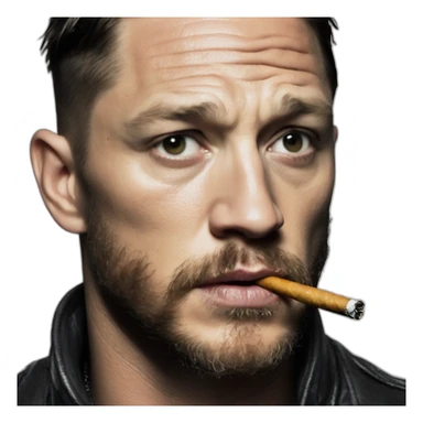 Tom Hardy smoking  sticker