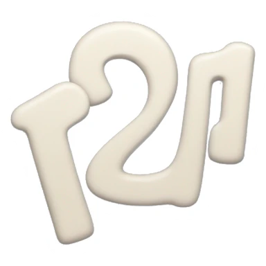 letter R in blue with waving hands sticker