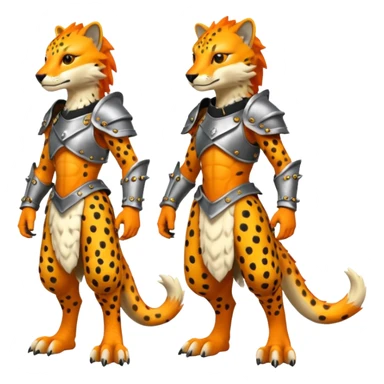 Grem2-Gremz-Cheetah-Sergal-fusion, full body  sticker