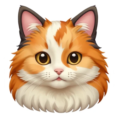 Cute Calico cat with Pinterest, creamy, soft vibe. sticker