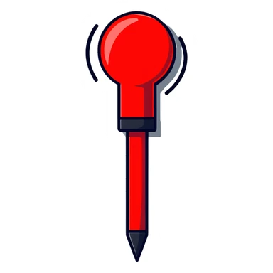 red exclamation point sticker
