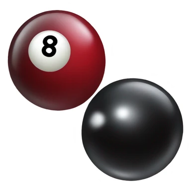 Two 8 ball cherries sticker