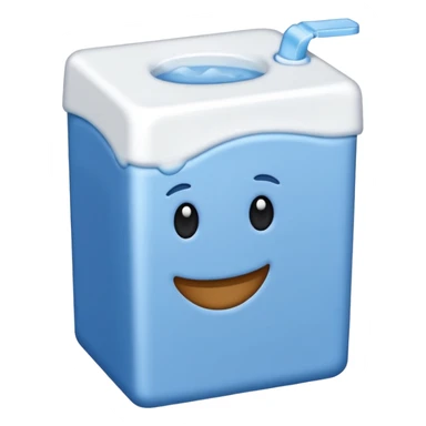 brique de lait bleu  sticker