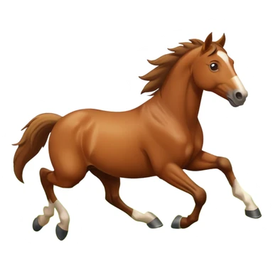 horse in a plan sticker