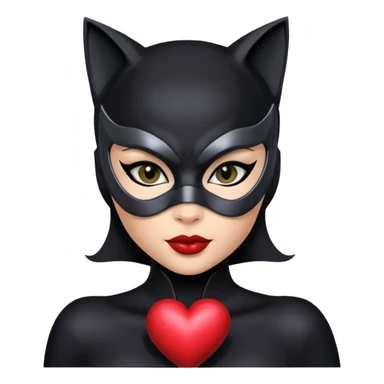 Catwoman sexy máscara manda coraxón sticker