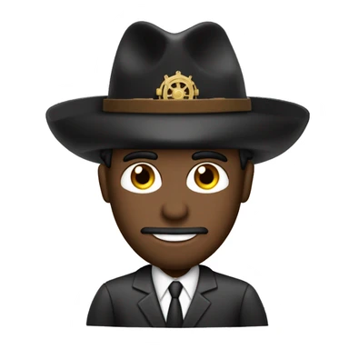 Un hombre pelo negro castaño, marinero traje blanco sombrero blanco y viendo con un telescopio hecho de un libro enrollado  sticker