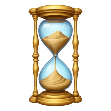 ancient colorful hourglass sticker