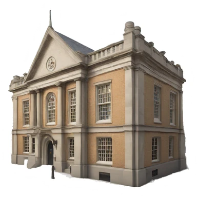 The old town Hall of Great Britain sticker