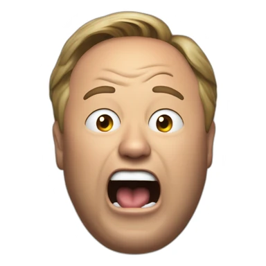 alex jones yelling, angry sticker