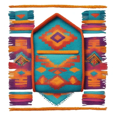 bolso indigena artesanal sticker