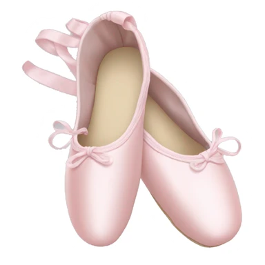 Pale light pink ballet shoes sticker