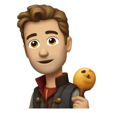 Stefan holding moulin  sticker