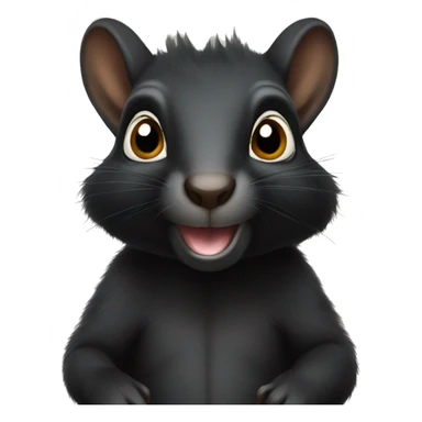 black squirrel sticker