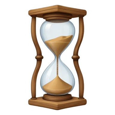 old medieval hourglass sticker